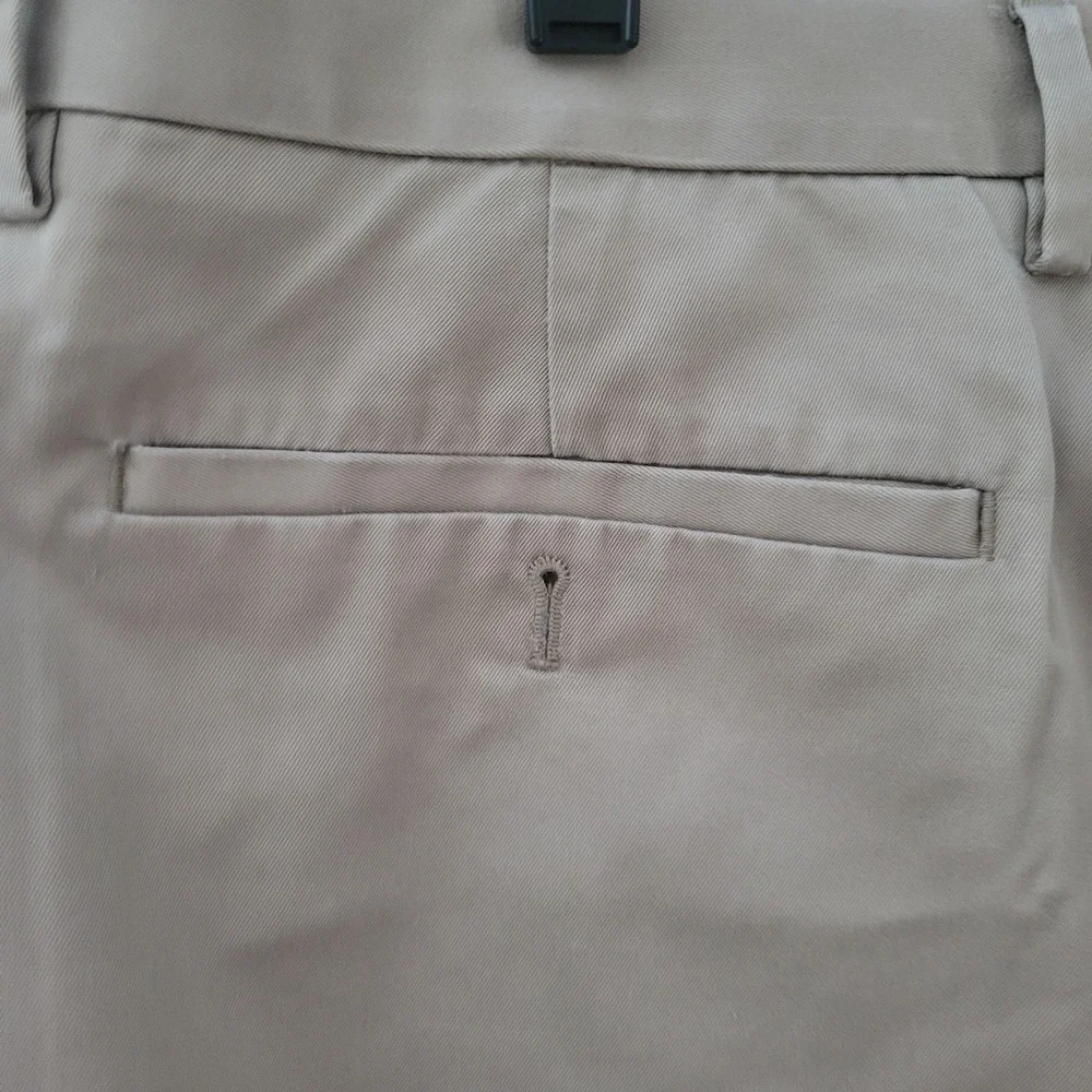 Banana Republic Non Iron Tailored Slim Fit Cotton Khaki Dress Pants Mens 36x32